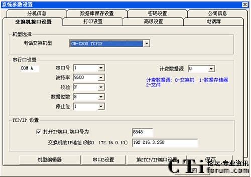 IPPBX MG3000-Xݔ��CDR�c���FӋ�M